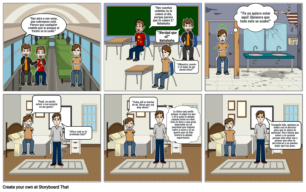Acoso Escolar Storyboard by 55989d2f