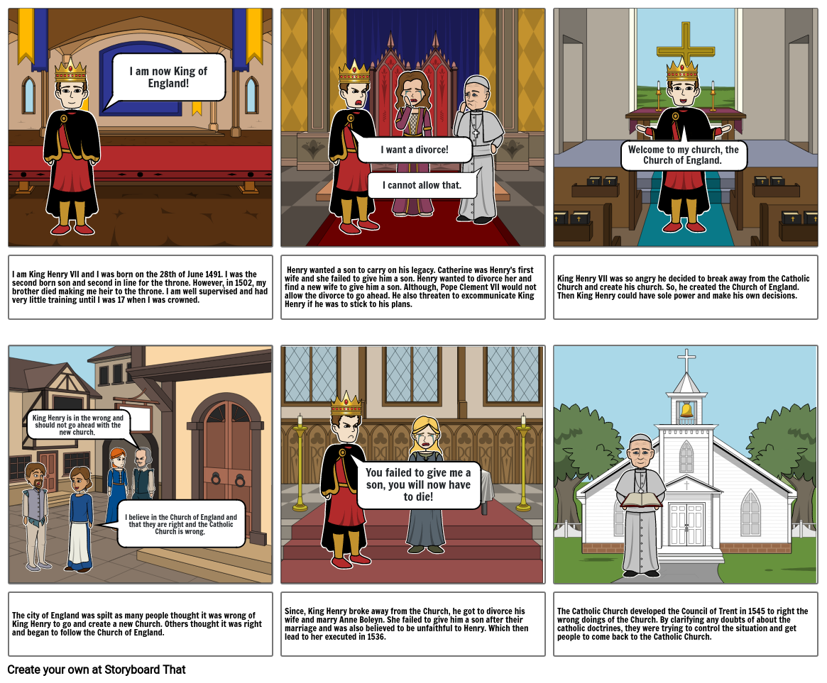 King Henry VIII Storyboard par 55a4fdb3