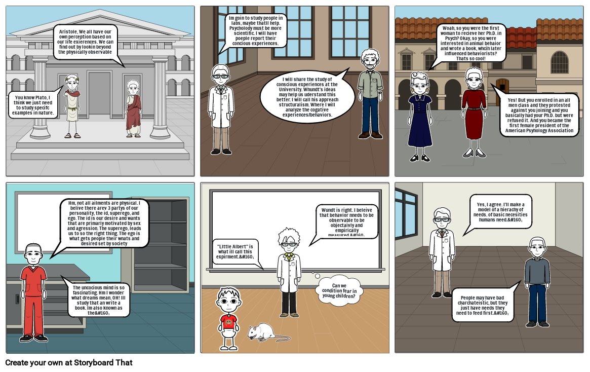 psych history Storyboard by 55bdf7d6