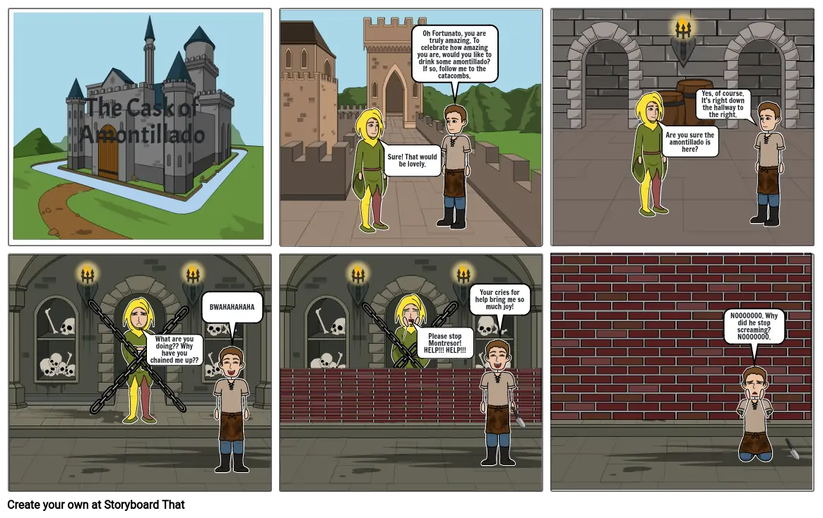 Callum Forest - Cask of Amontillado Comic Strip