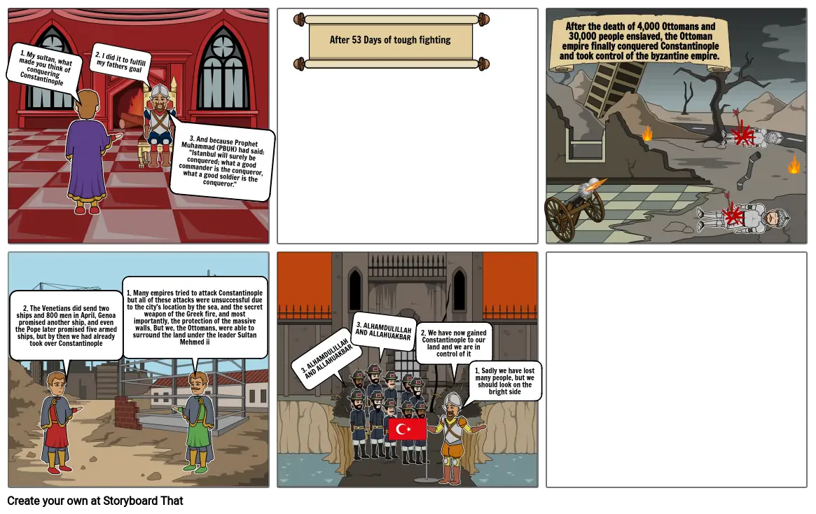 seige of Constantinople comic strip 2