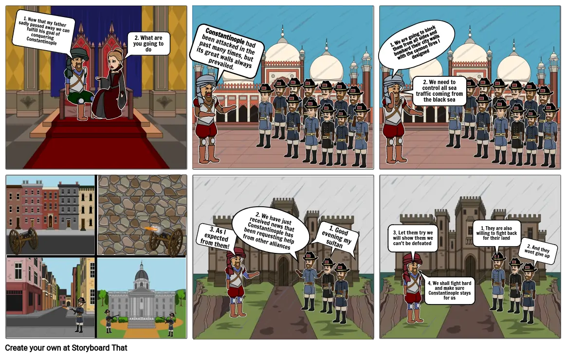 seige of Constantinople comic strip