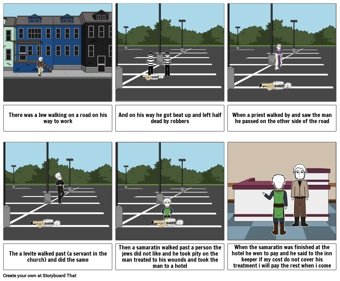 The Good Samaritan Storyboard by 56378298