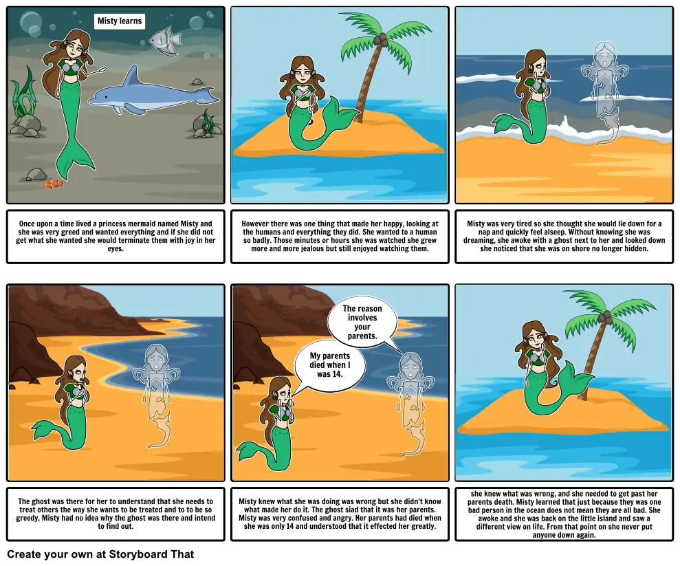 mermaid learns