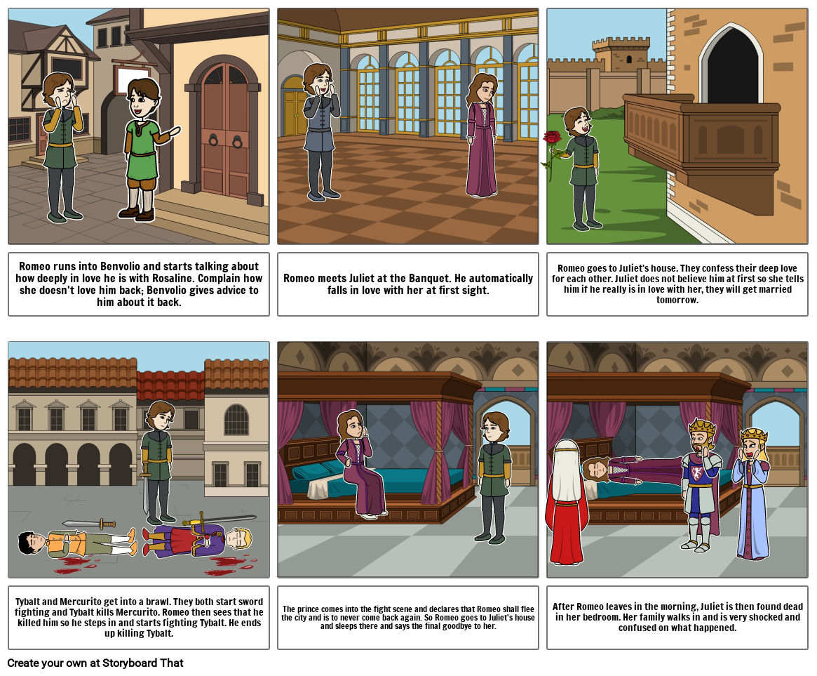 Romeo & Juliet Storyboard by 566ed689