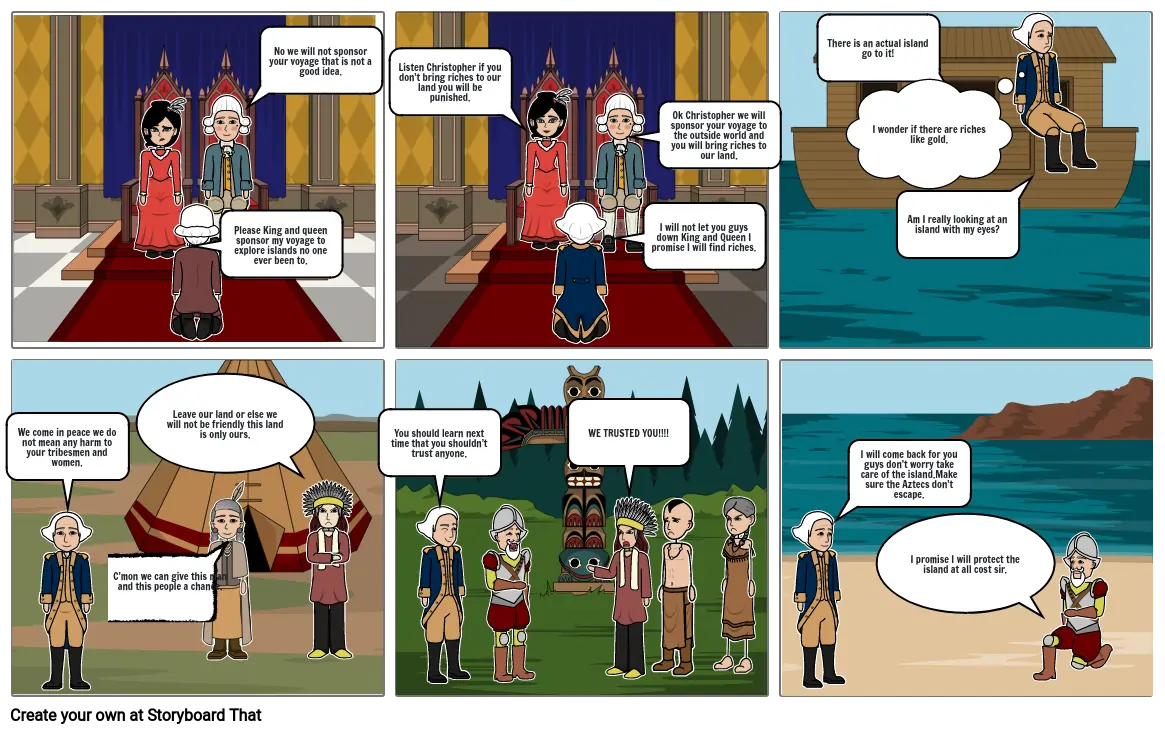 Christopher Columbus story board