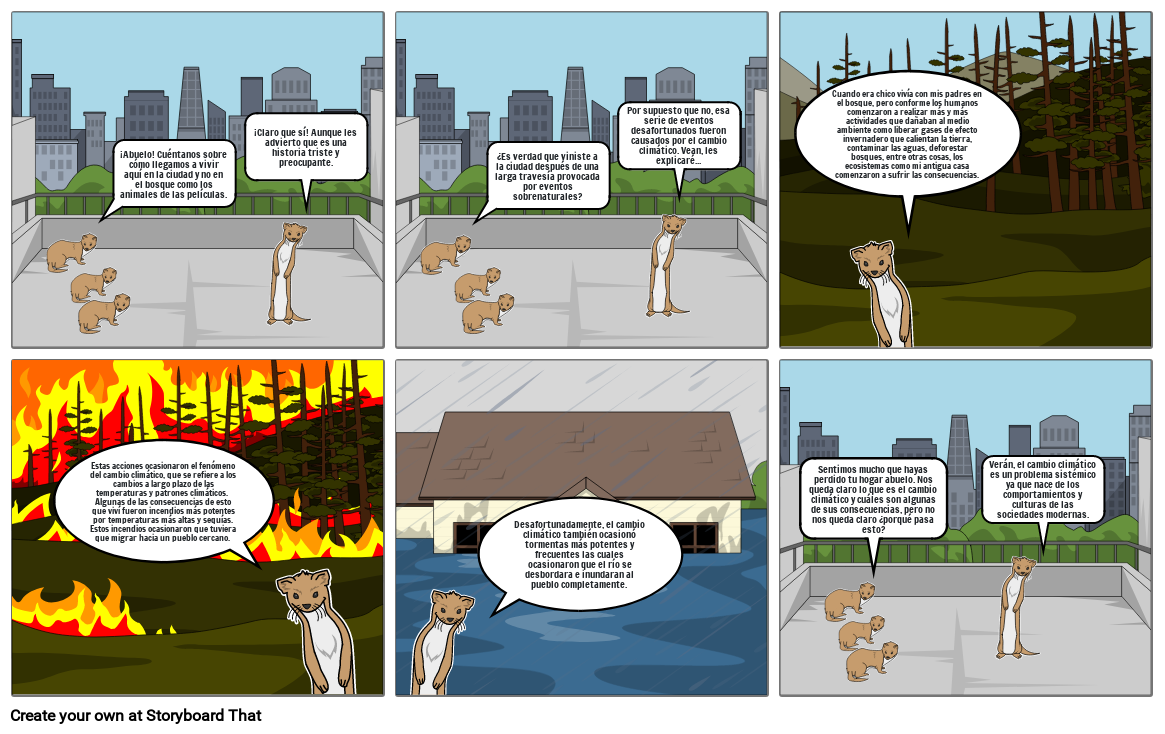 Cambio climático 1 Storyboard by 5694fc33