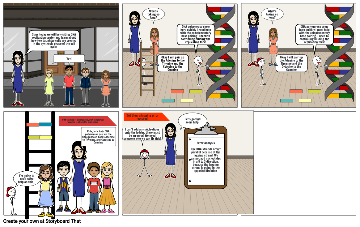 DNA replication Storyboard by 56f92a34