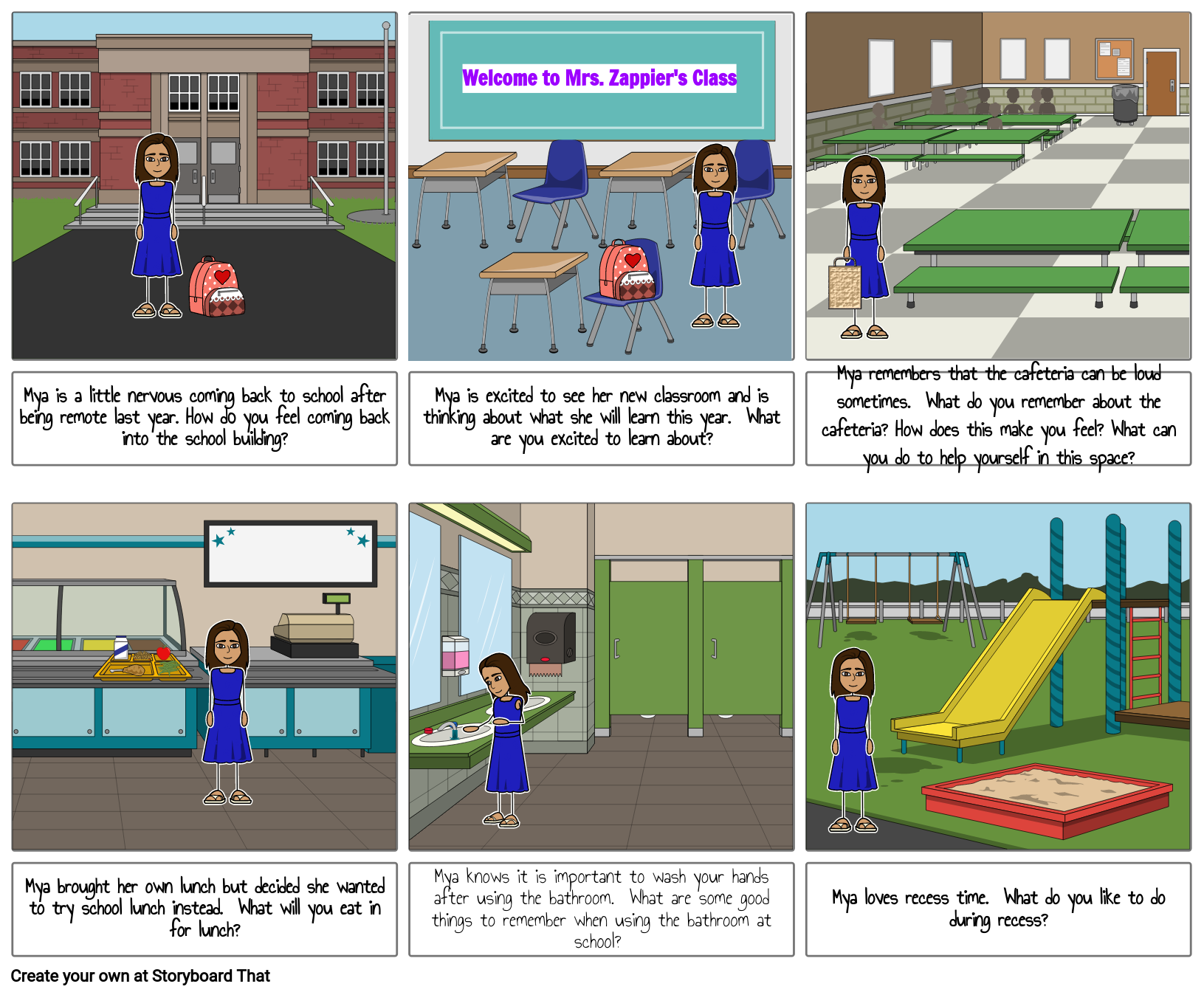 First Day of School Storyboard by 574e928c
