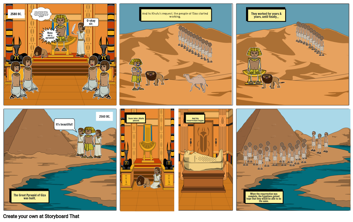 Ancient Egypt Comic Storyboard by 577bcbbb