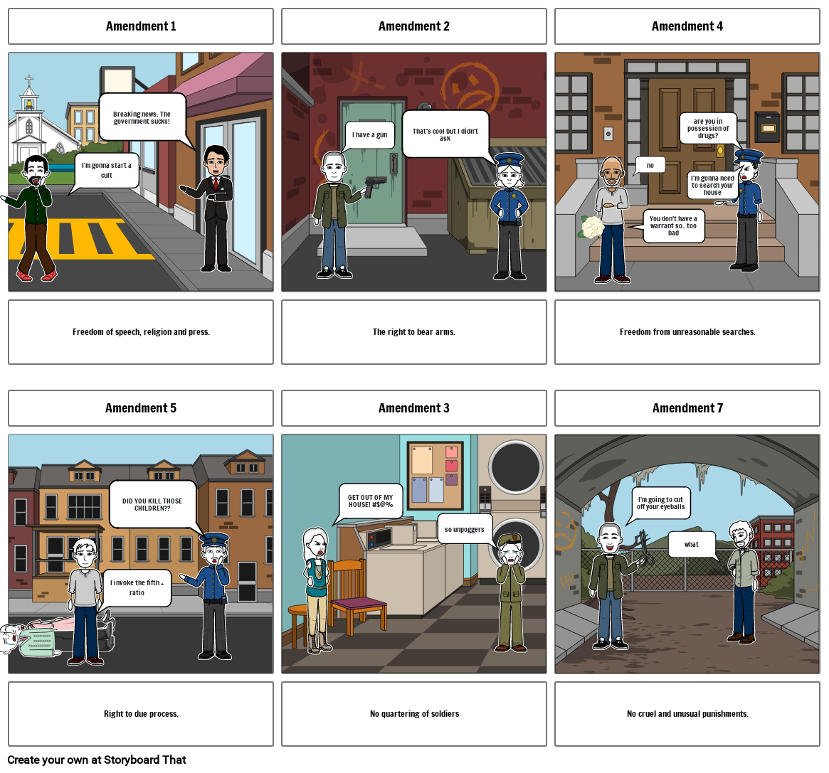 Bill Of Rights Sam R Storyboard By 578f74bc