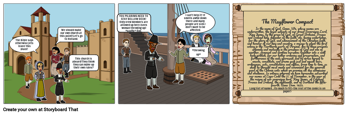 Plymouth Rock story board