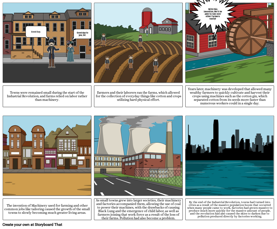 STORYBOARD ABOUT INDUSTRIAL REVOLUTION