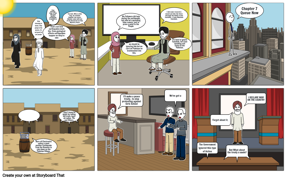 I Am Malala Chapters 6-7 Storyboard Por 583bdd7c