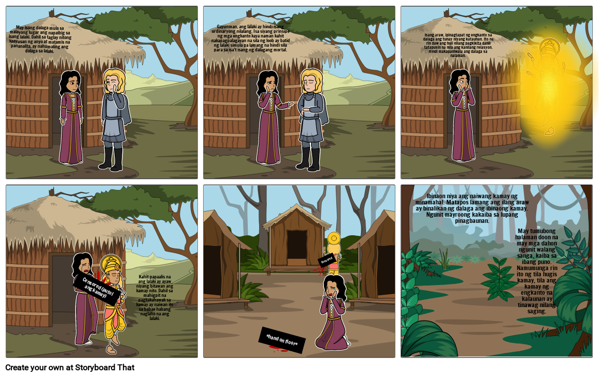 Alamat Ng Saging Storyboard By 5885bd93 1997