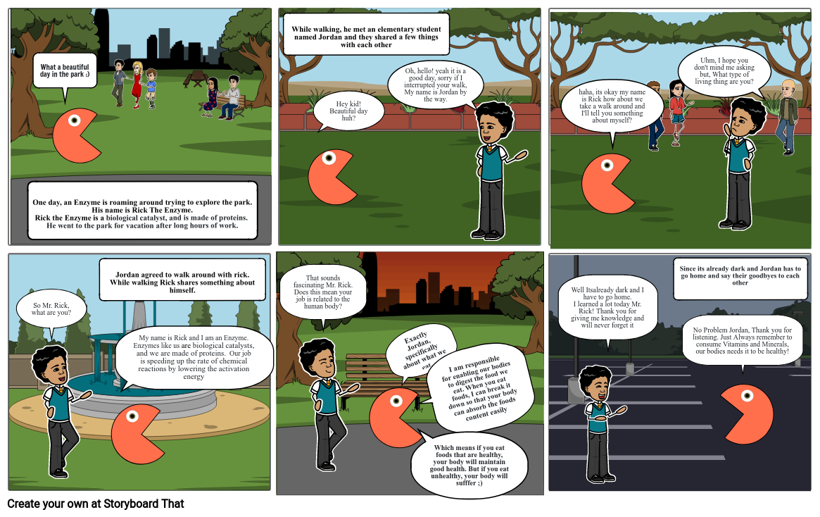 ENZYMES Storyboard by 58eba002