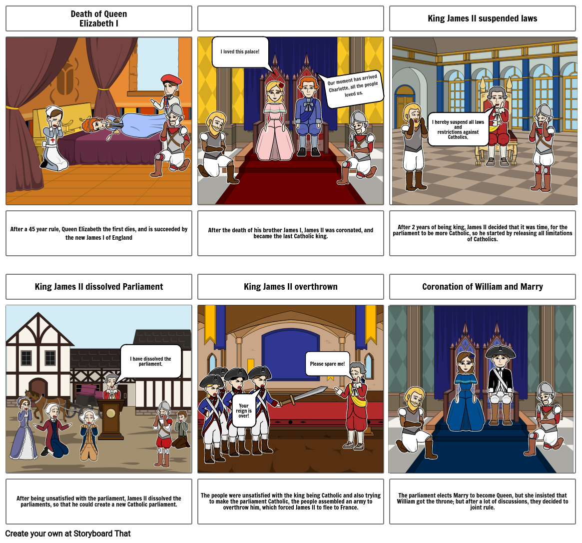 Trabajo historia Storyboard by 591a6de4