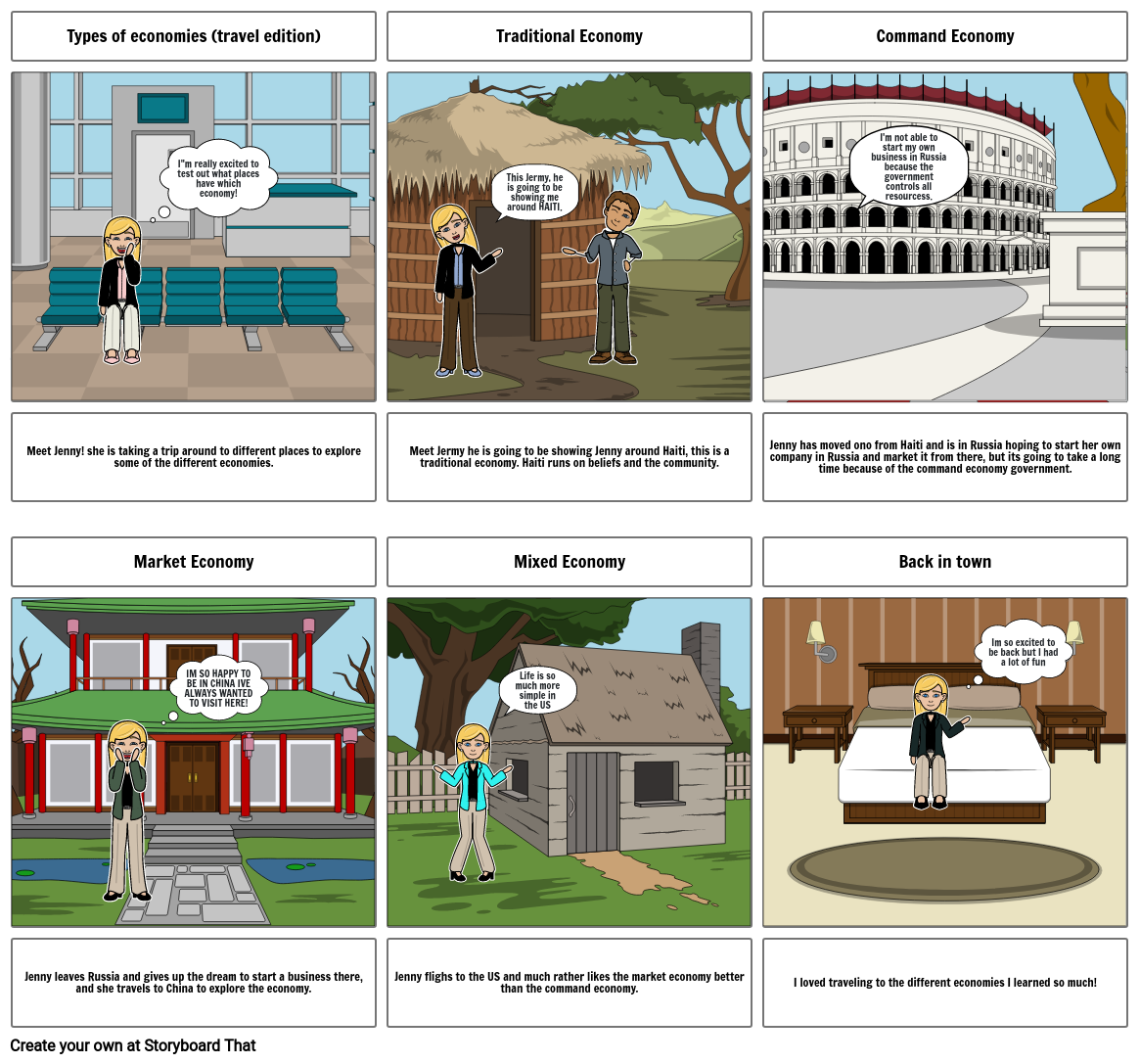 economic storyboard