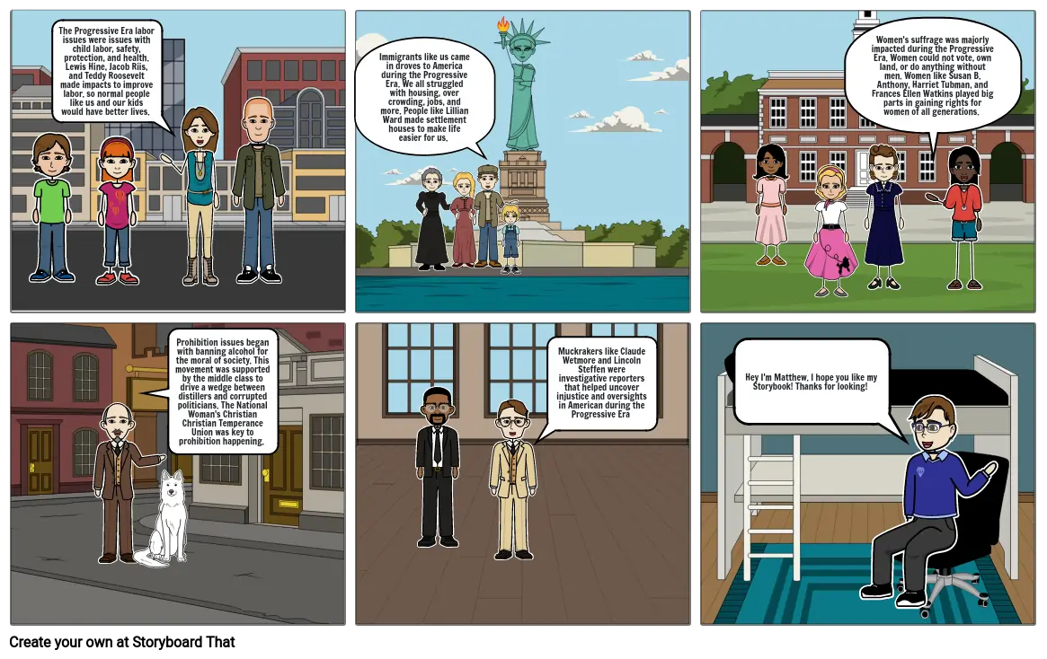 Progressive Era Storyboard