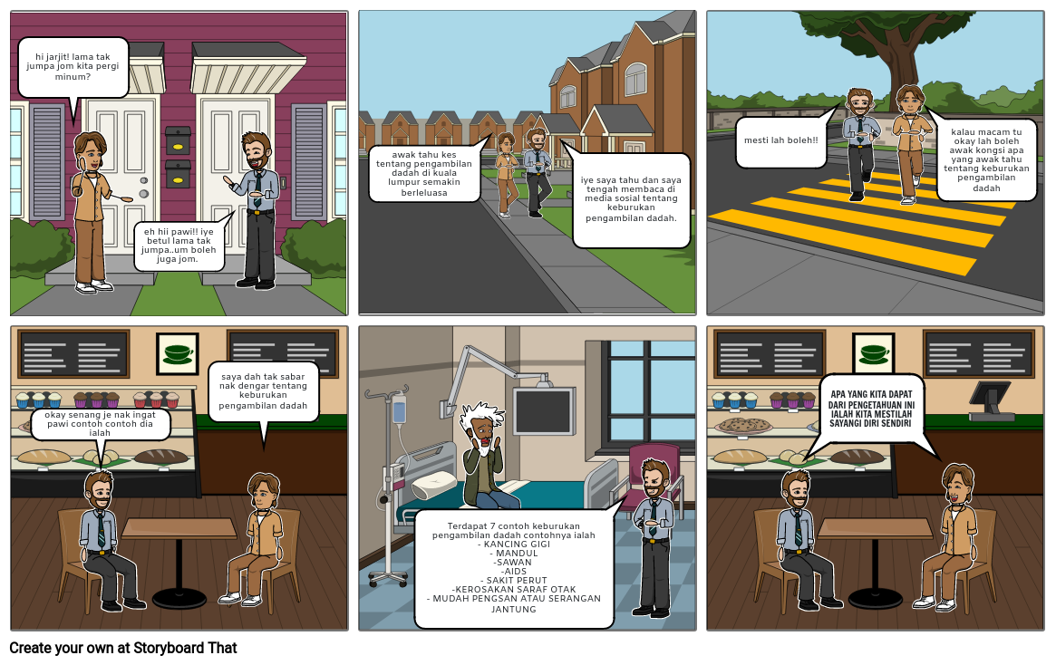 PENGAMBILAN DADAH Storyboard by 598866e7