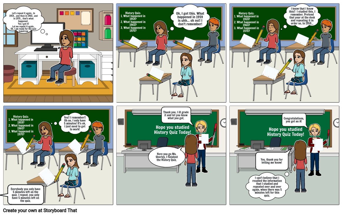 Stephanie Sanchez AP Psychology P:5 Memory Comic Strip Project