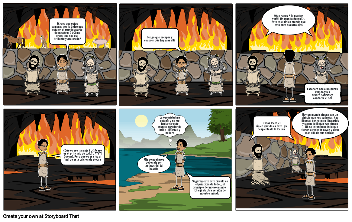 El Mito De La Caverna Storyboard By 5a124832