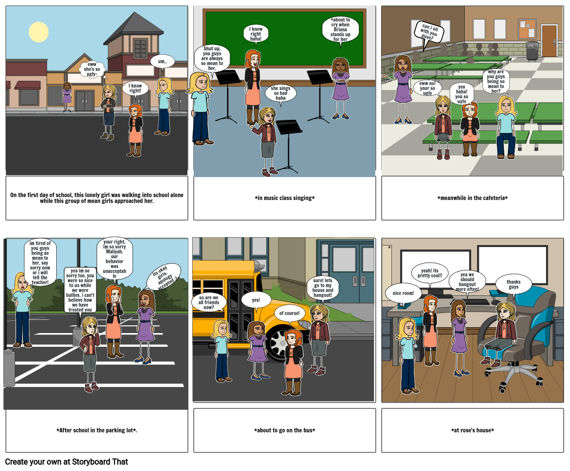 cyberbullying story Storyboard by 5a3faa15