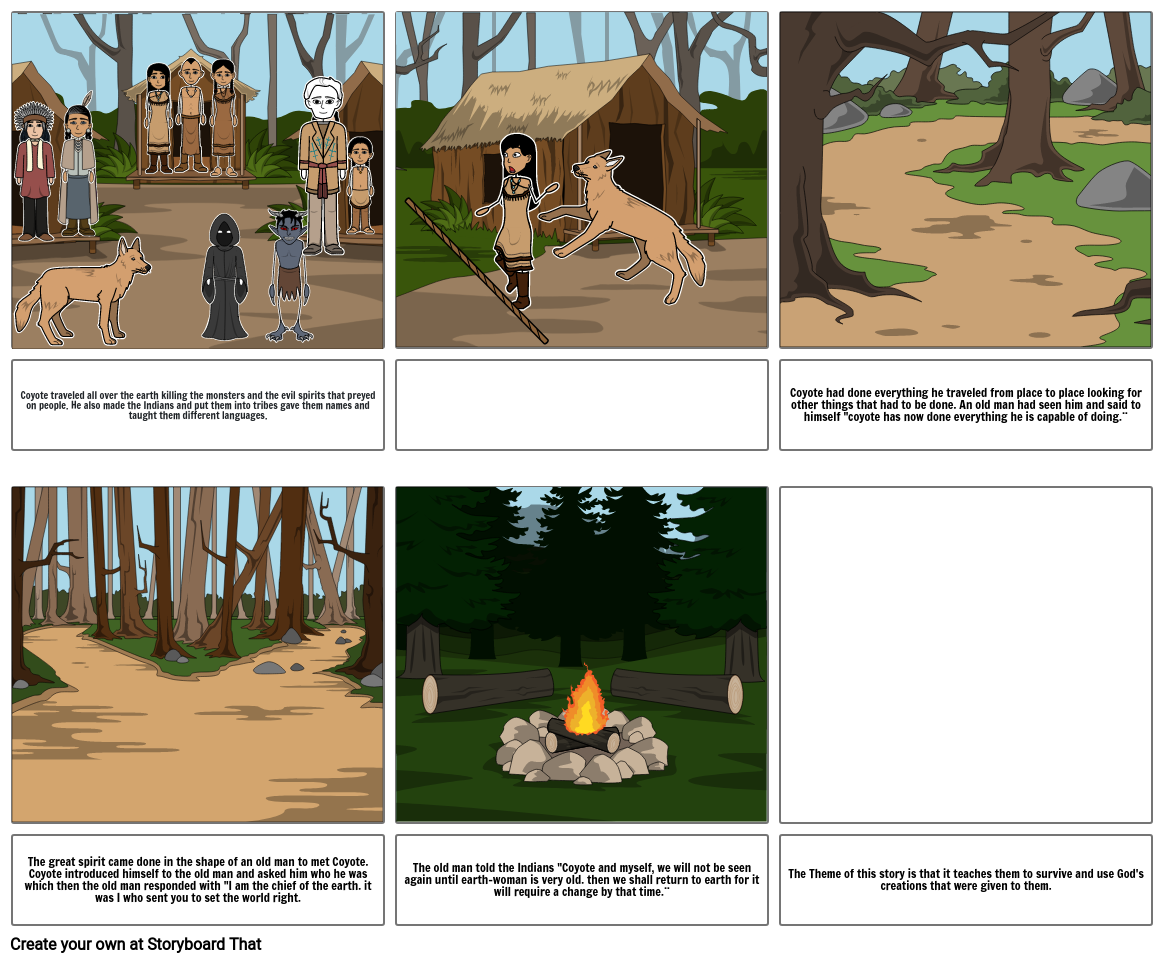 Coyote Finishes Work Storyboard por 5a73e5a9