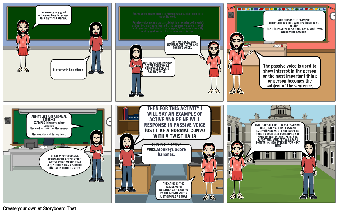 PASSIVE AND ACTIVE VOICE Storyboard Por 5aac54bf Passive and active voice storyboard por 5aac54bf