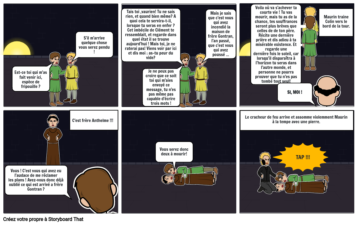 le secret de la cathédrale 2 Storyboard by 5ab08d4a