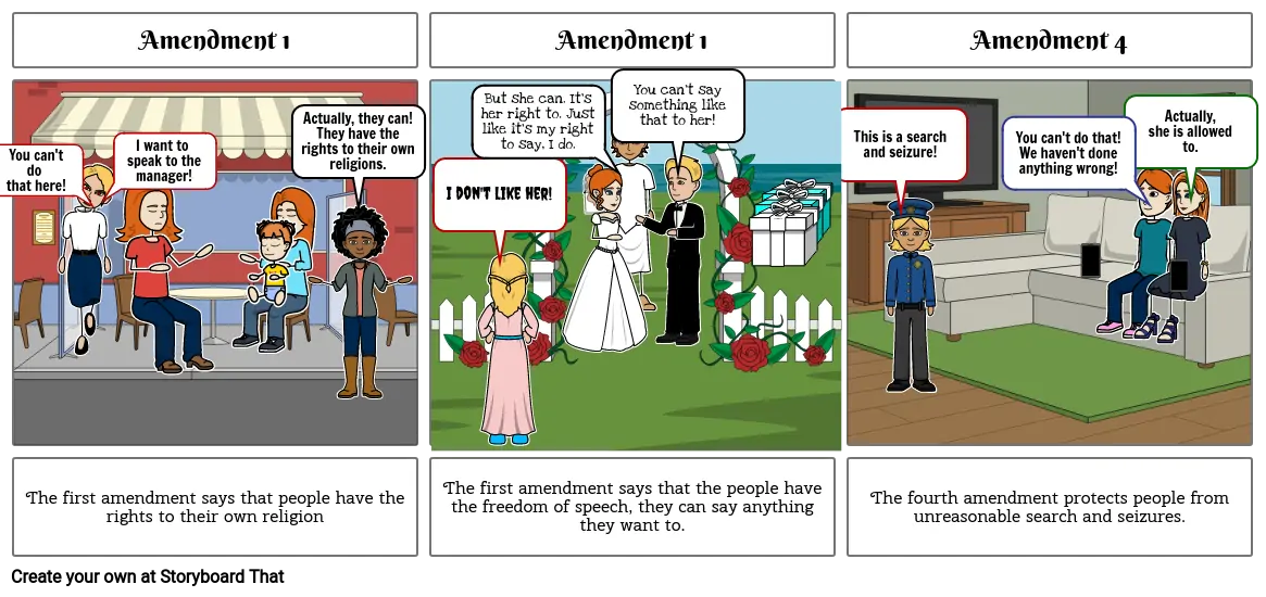 Bill of Rights Storyboard