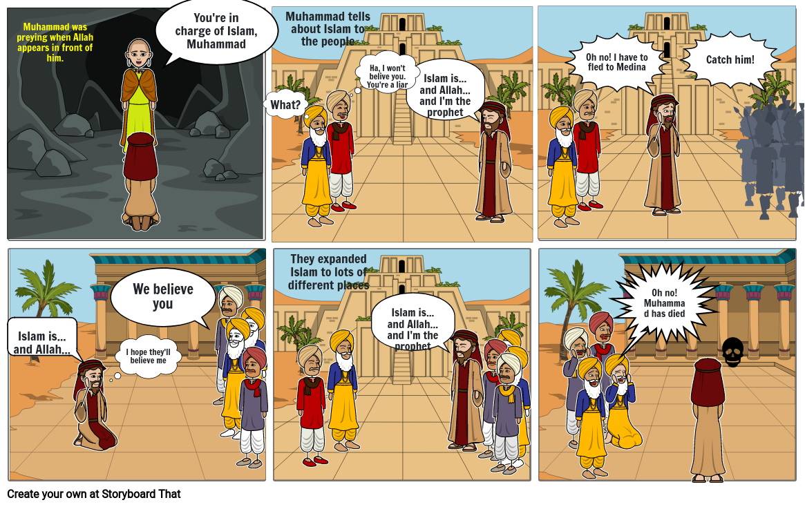 Muhammad and Islam Storyboard by 5aebb99a