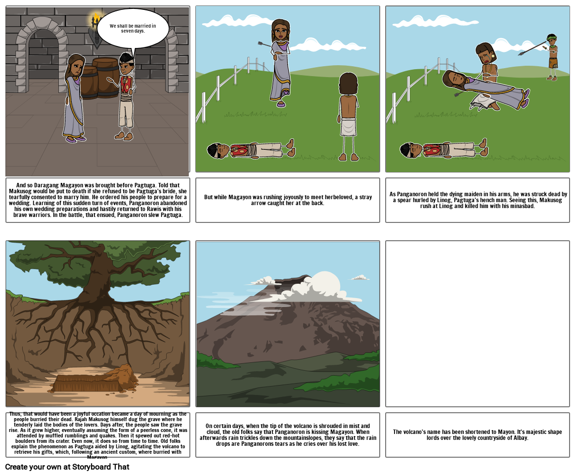 legend of mount mayon Storyboard by 5b00813f