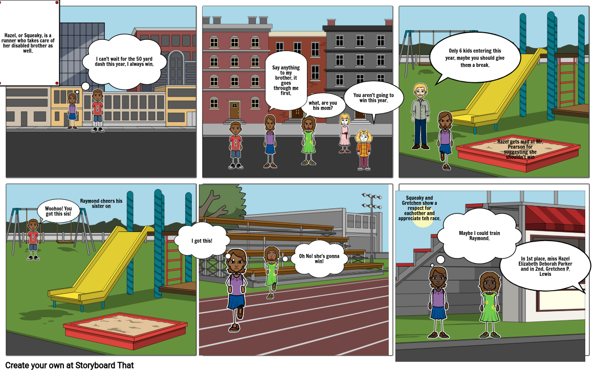 Abbigaile Orane Raymond's Run storyboard Storyboard