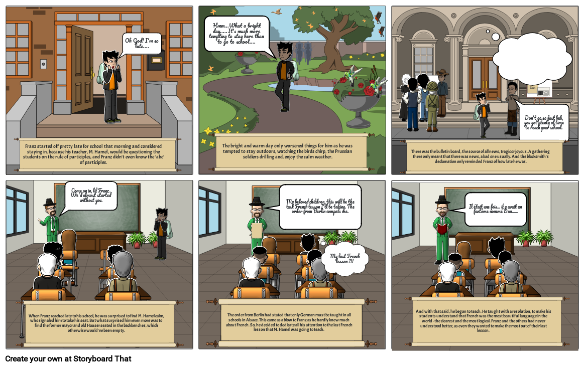 The last lesson Storyboard by 5b4b7d50