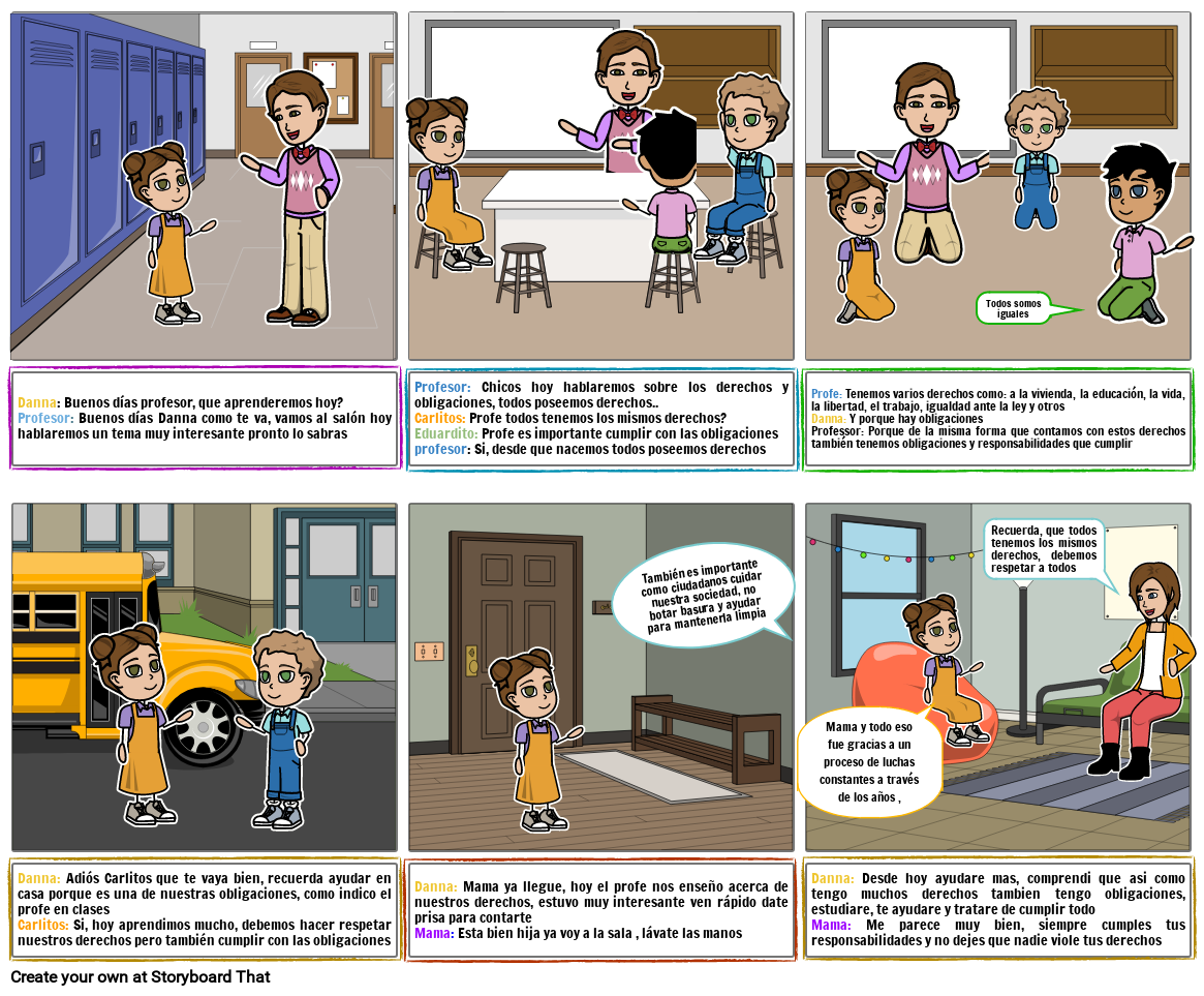 Derechos Y Obligaciones Storyboard Por 5ba7f25b