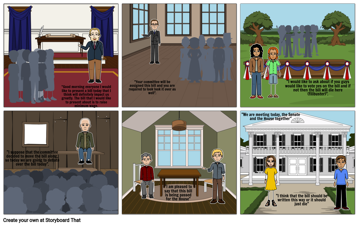 Legislative Process Storyboard by 5be1f9d514050