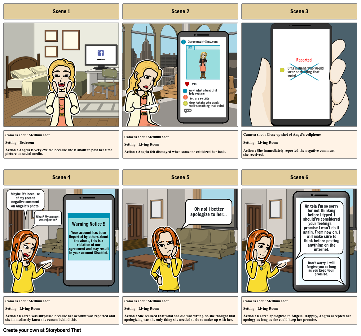 Responsible Use Of Social Media Storyboard By 5bf2bd6a