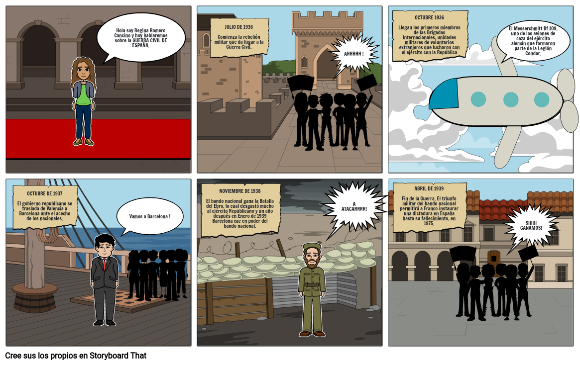 Guerra Civil EspaÑola Storyboard By 5c5add1f 