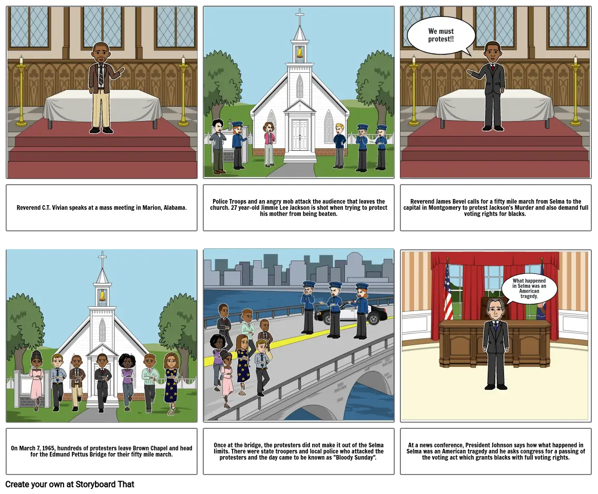 Civil Rights Storyboard