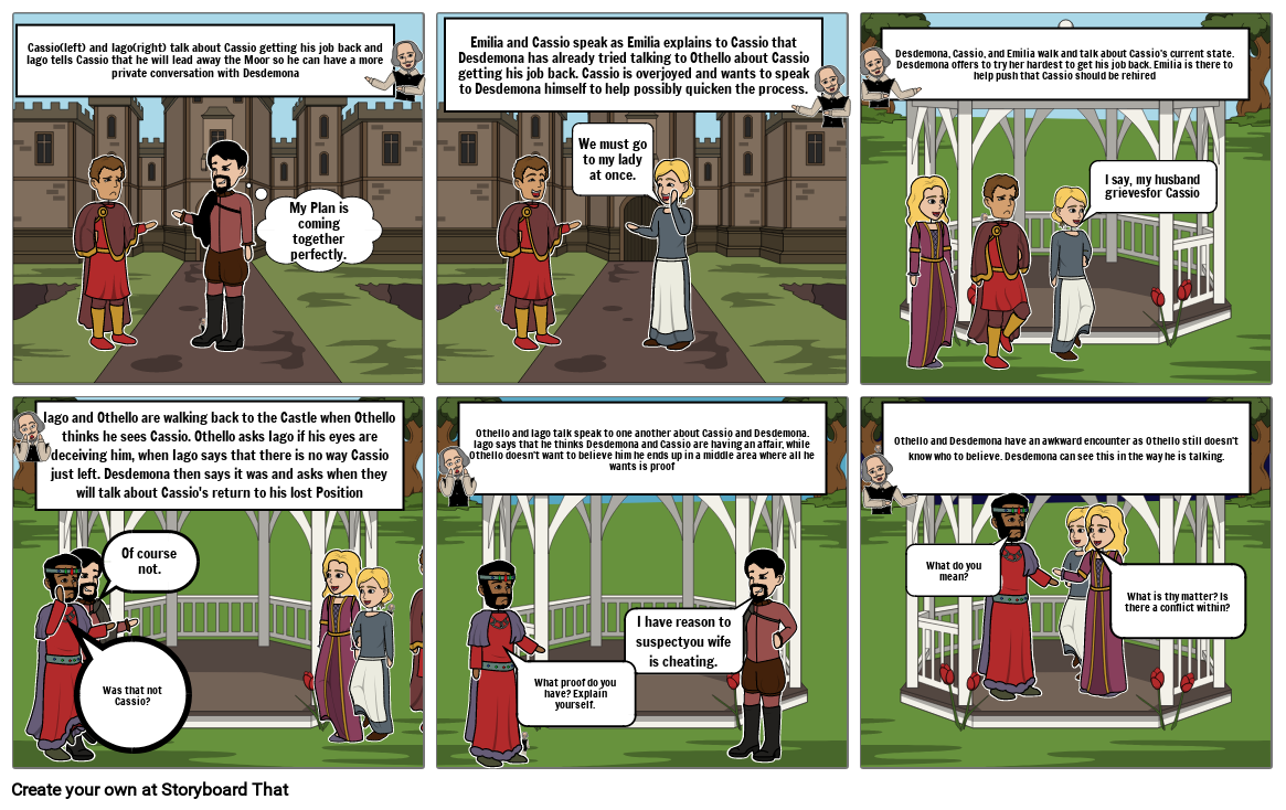 Othello Storyboard by 5c79f7c4