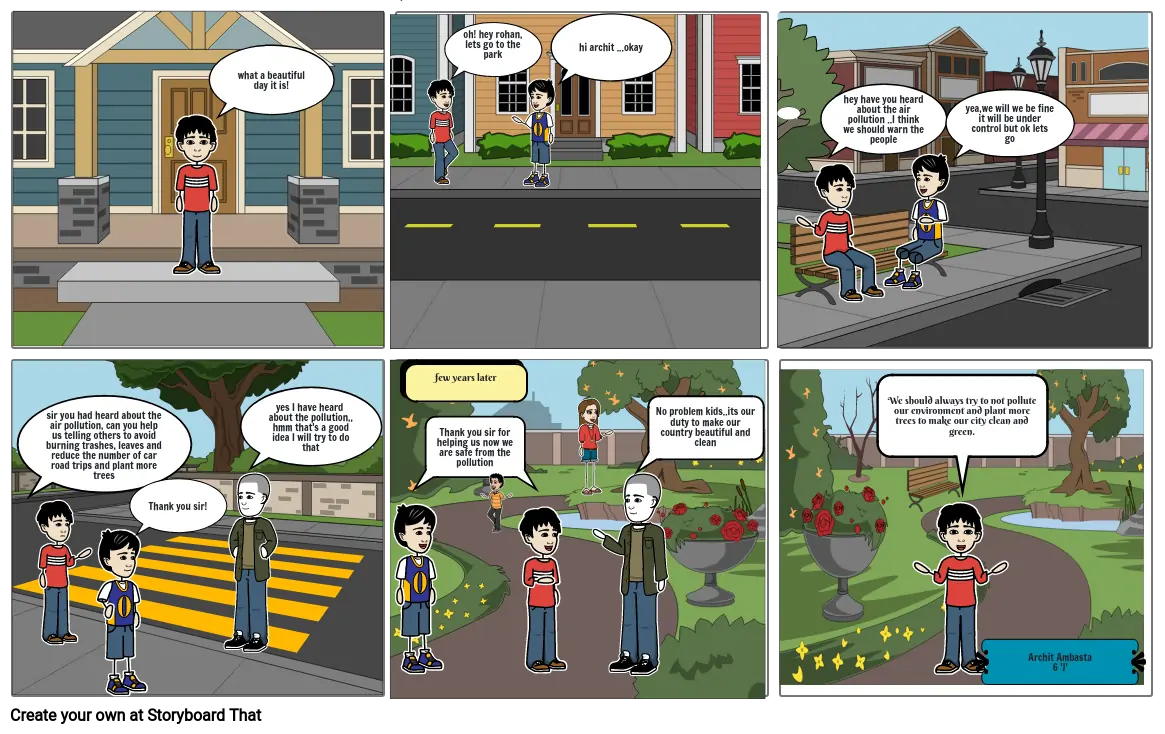 comic strip on air pollution