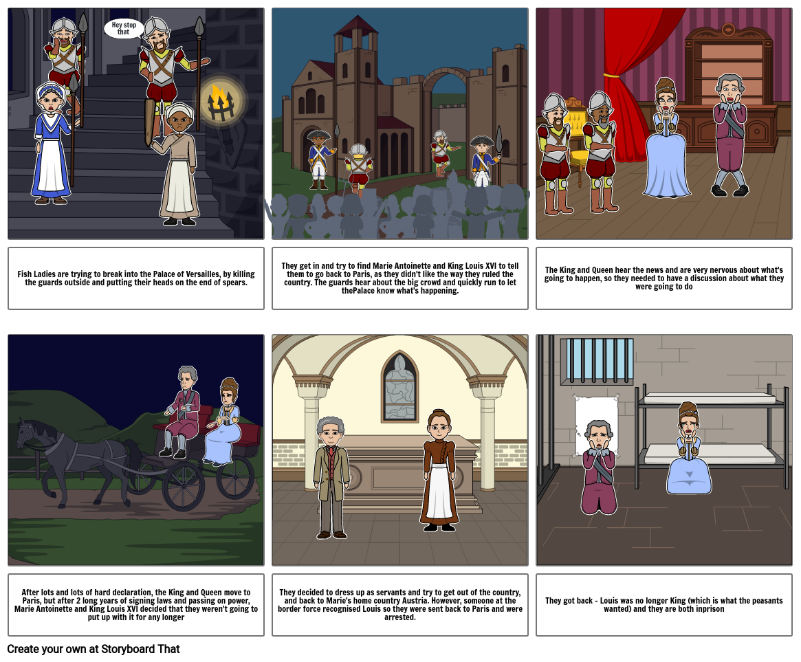 French revolution Storyboard by 5c9404f3