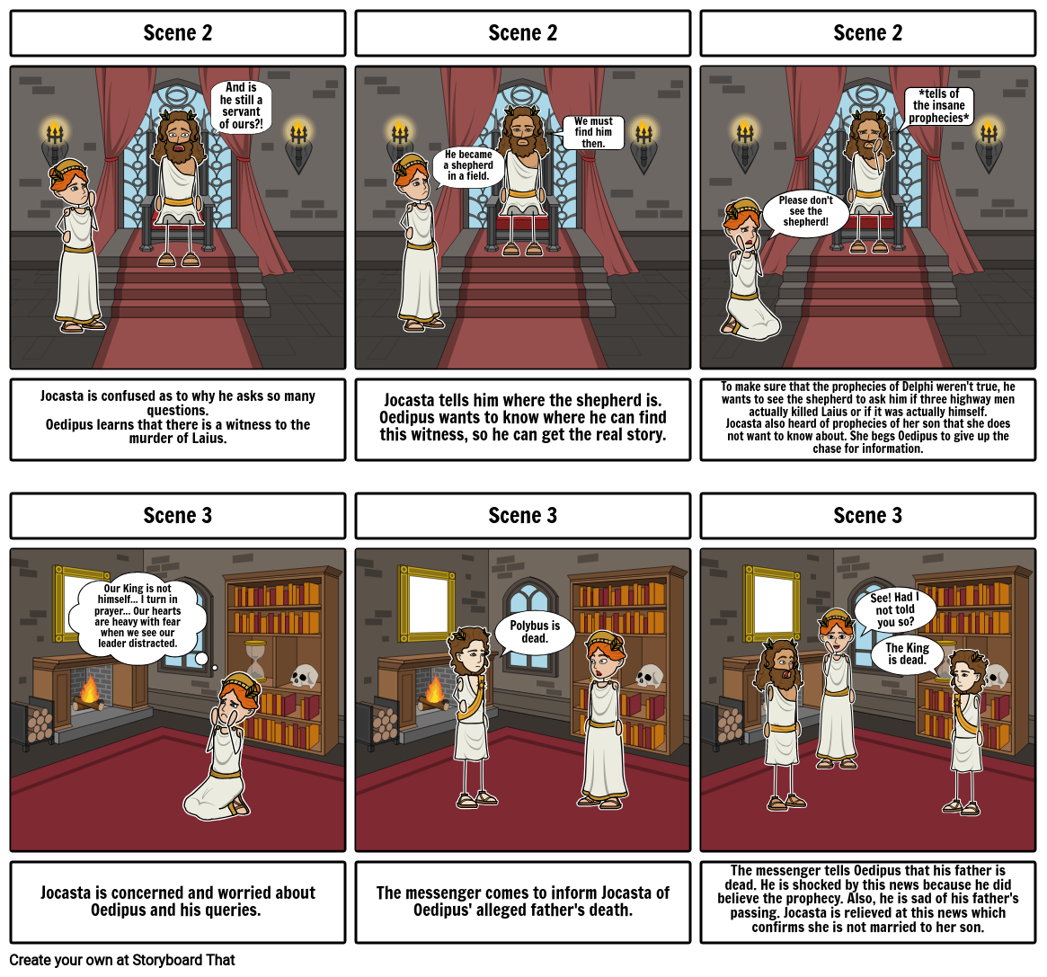 Oedipus Rex Storyboard Por 5ca0e9ea