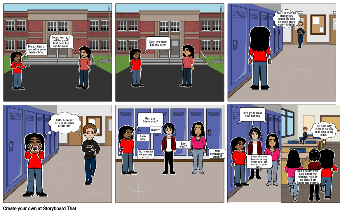 First day of school Storyboard by 5ca85008