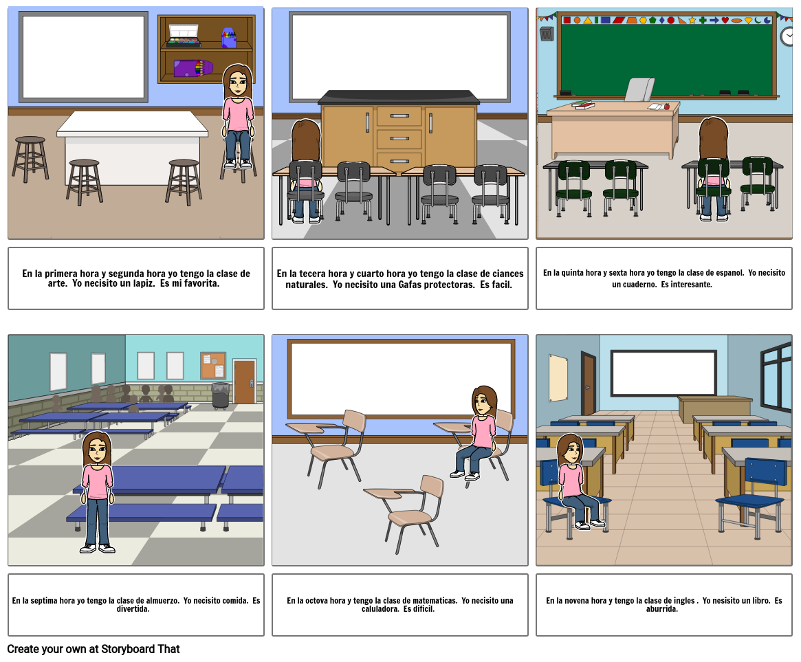 Spanish 2A Project Storyboard by 5caa3a4f