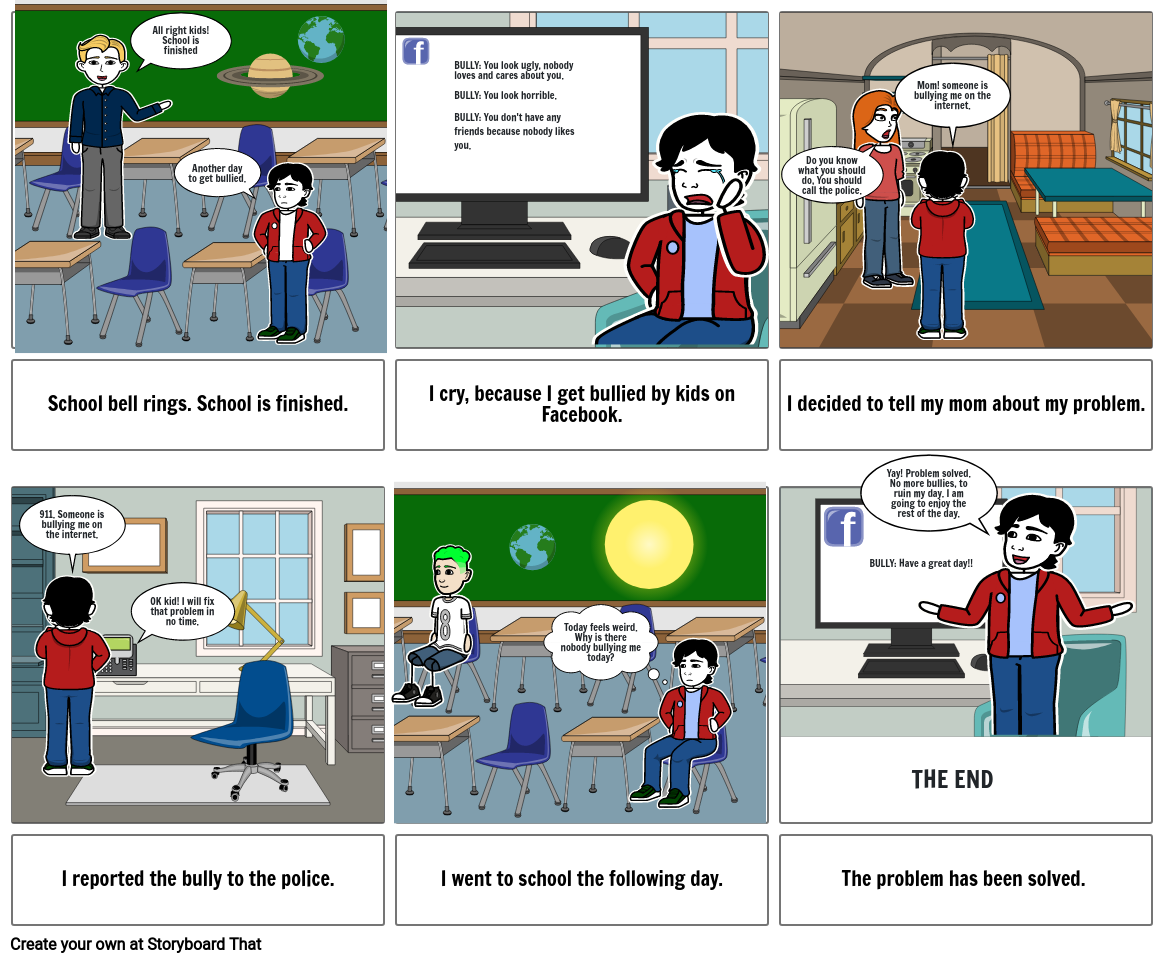 Cyberbullying Storyboard by 5cbe84cf