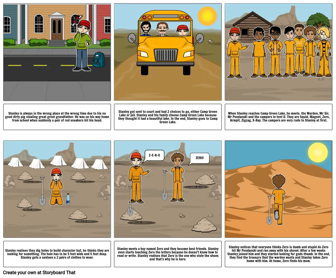 Holes storyboard