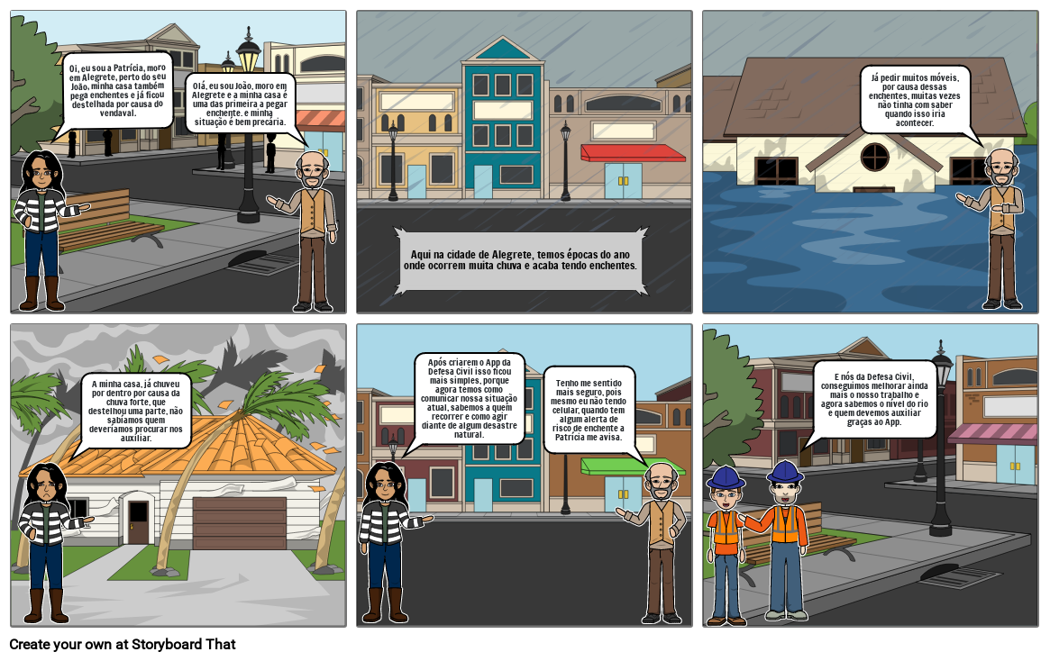 Storyboard App da Defesa Civil