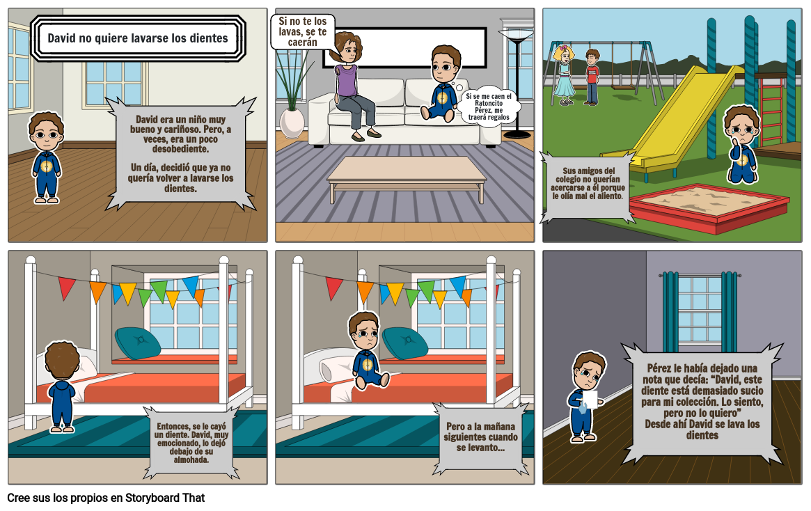 Cuento Para Cepillarse Los Dientes Storyboard By 5d5b35a8